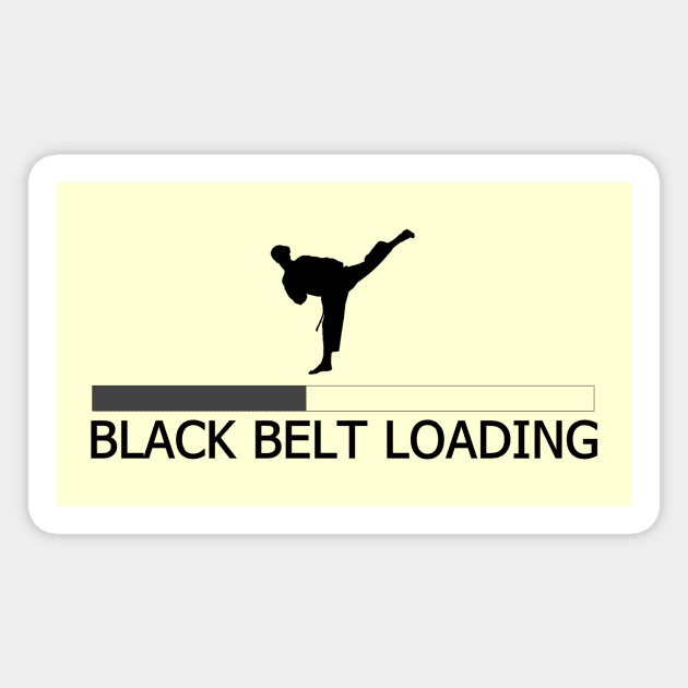 Black belt loading Magnet by ChoiKwangDoSTORE